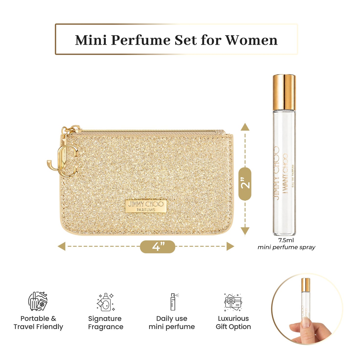 Jimmy Choo Ladies I Want Choo Perfume for Women Gift Set Fragrances