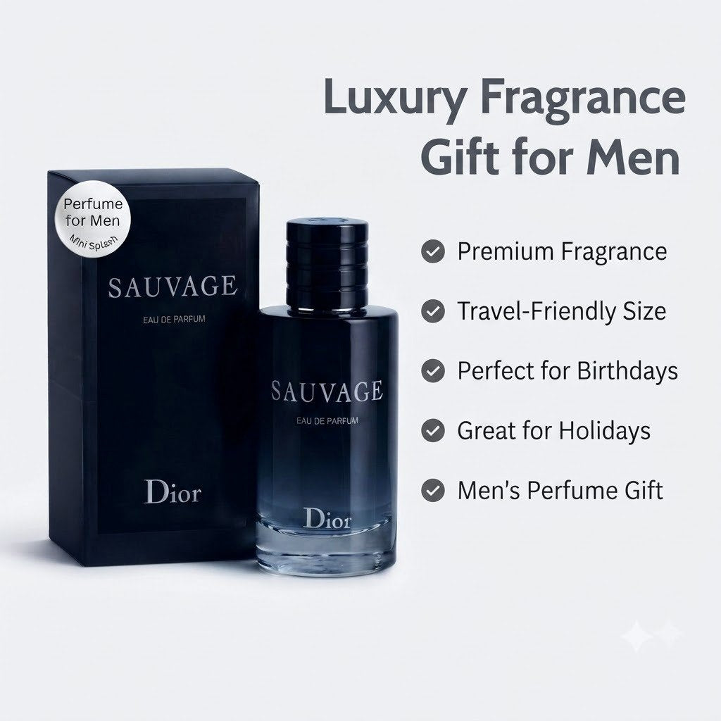 Sauvage by Christian Dior for Men 0.34 oz Eau de Parfum Travel Size