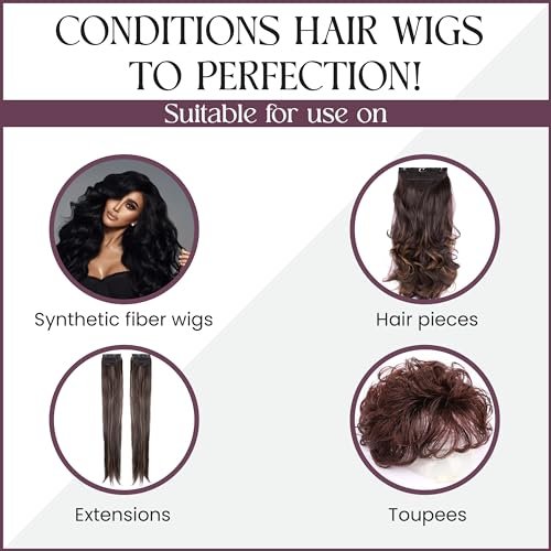 Brandywine Wig Conditioner – 8 oz for Synthetic Wigs, Natural Hair & Hairpieces