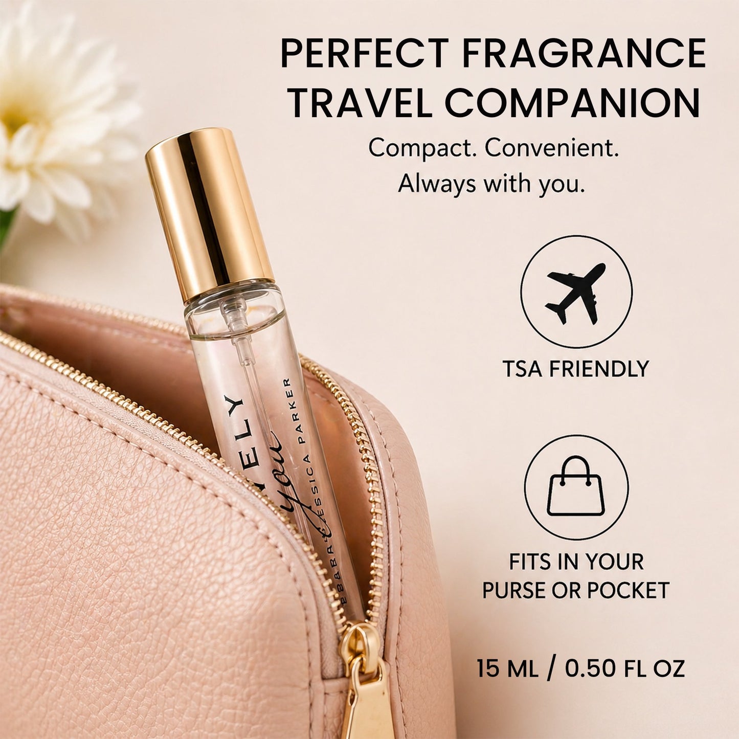 Lovely You by Sarah Jessica Parker Perfume for Women Mini EDP Travel Spray 0.5 Oz