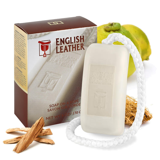 English Leather Soap on a Rope for Men by Dana, 6 oz / 170 g