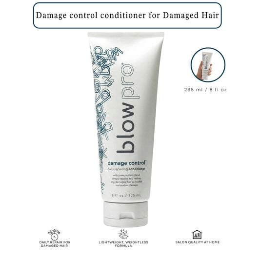 Blowpro Damage Control Daily Repairing Conditioner 8 oz – Deep Repair Conditioner for Dry & Damaged Hair