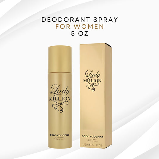 Lady Million by Paco Rabanne Deodorant Spray 5 oz