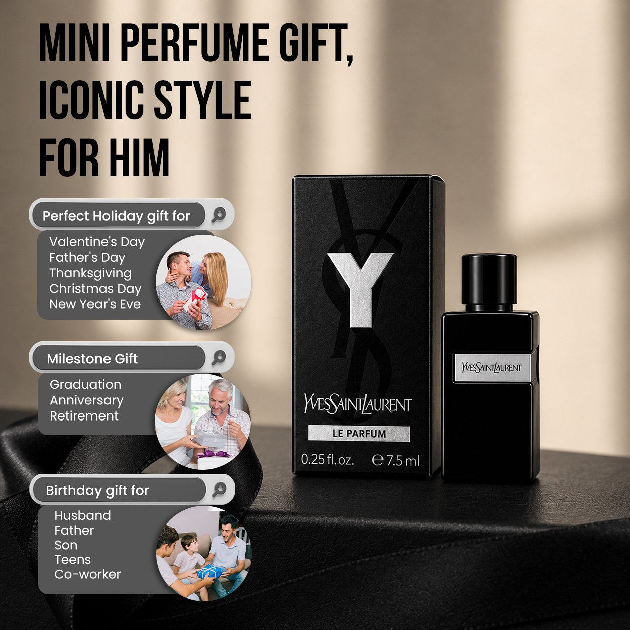 Yves Saint Laurent YSL Y LE PARFUM Mini Splash 7.5 ml / 0.25 Fl oz