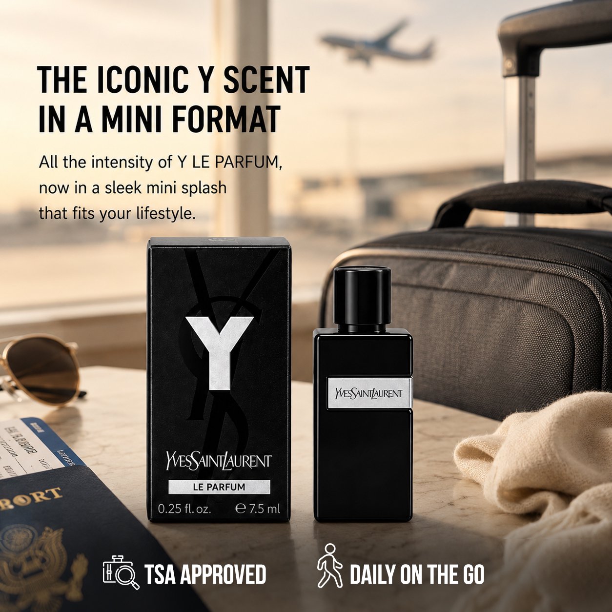 Yves Saint Laurent YSL Y LE PARFUM Mini Splash 7.5 ml / 0.25 Fl oz
