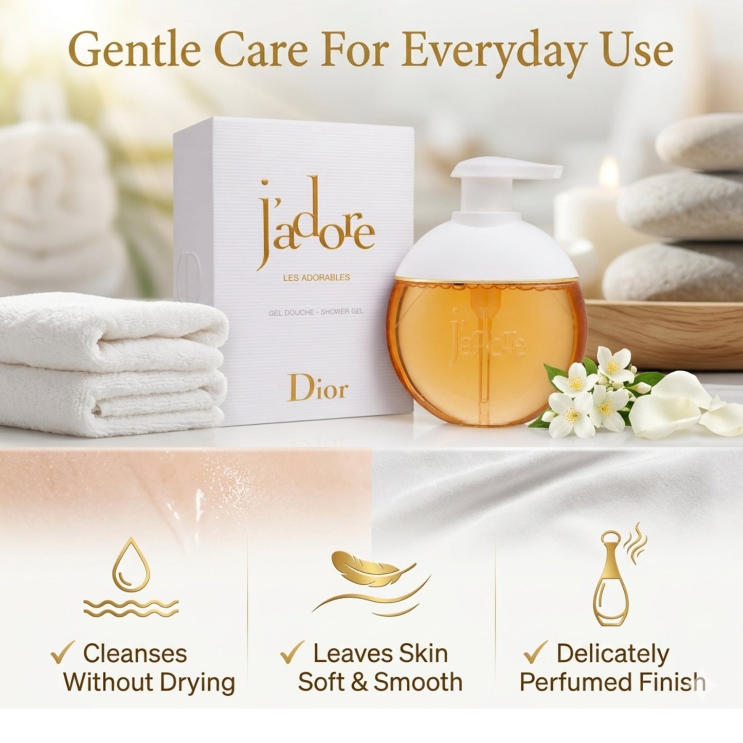 Dior J'adore Creamy Shower Gel Luxury Perfumed Body Wash – 200ml/6.8oz
