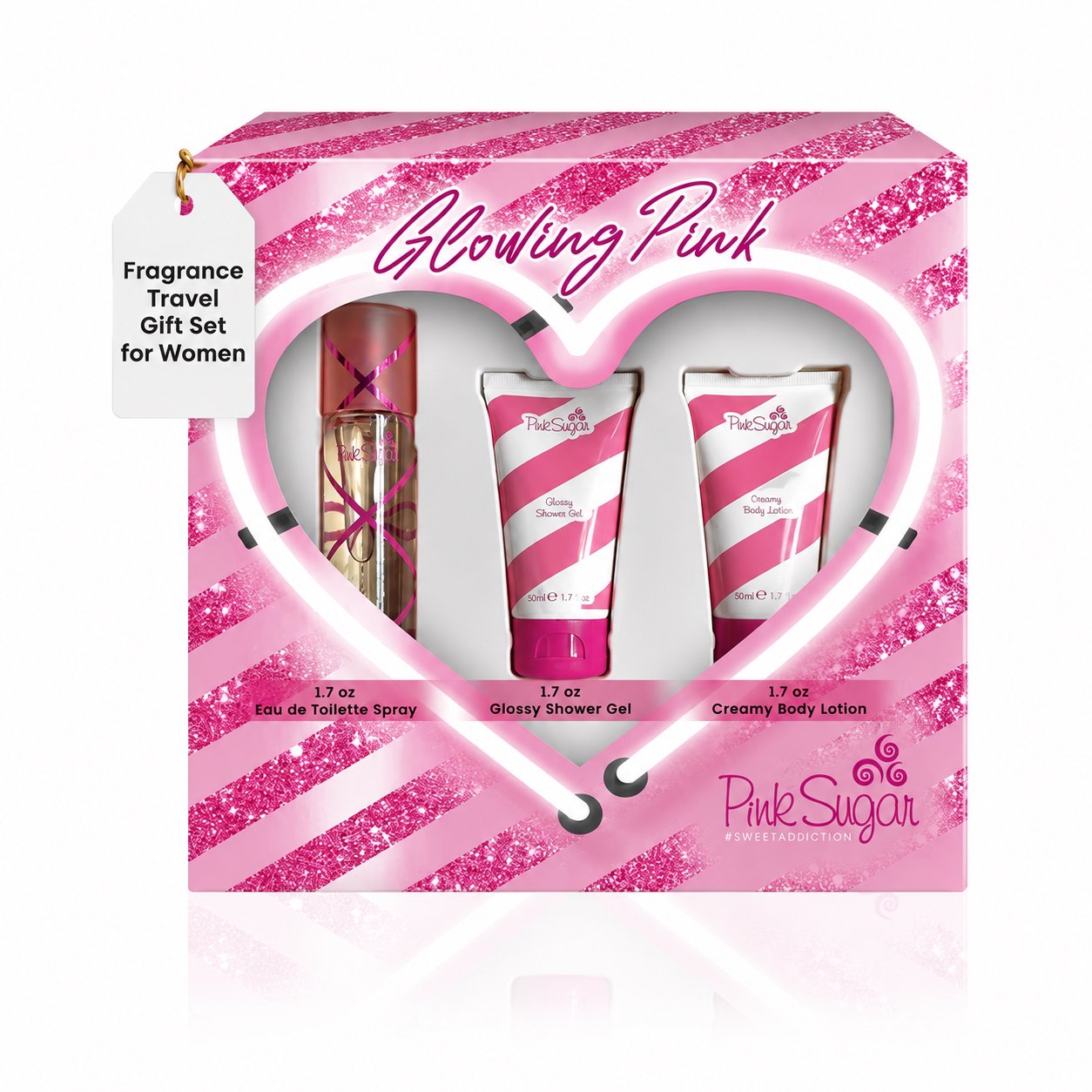 Pink Sugar By Aquolina, GLOWING PINK Fragrance Gift Set For Women