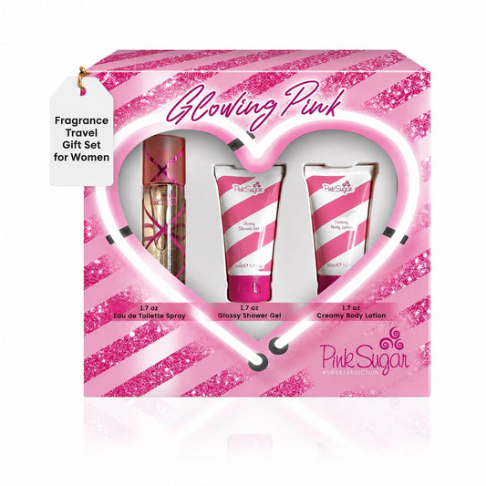Pink Sugar By Aquolina, GLOWING PINK Fragrance Gift Set For Women