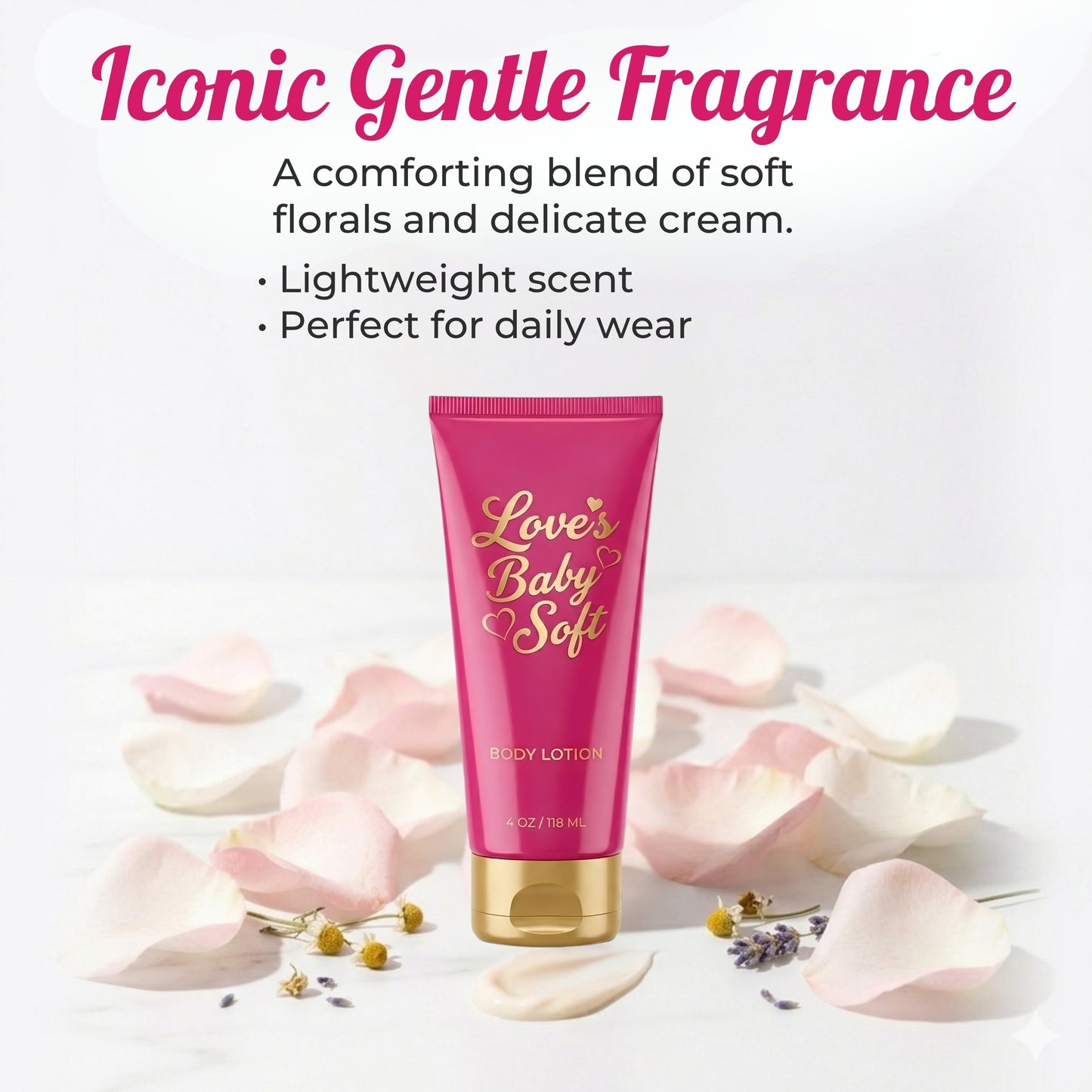 Love's Baby Soft Body Lotion 4 oz - Classic Gentle Fragrance Moisturizer