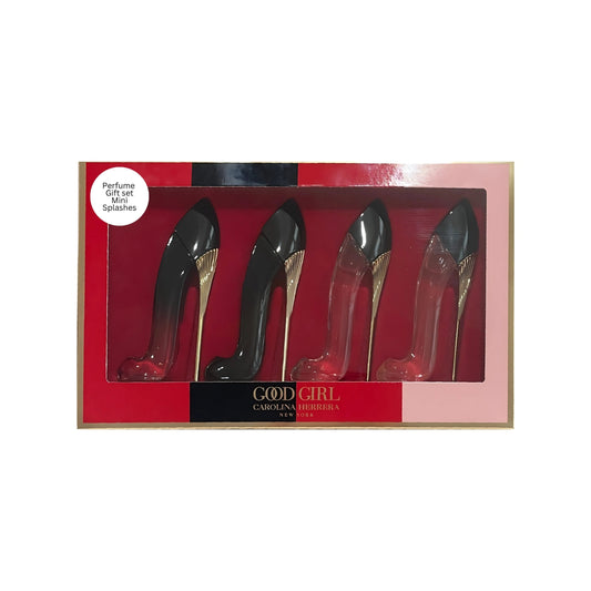 CAROLINA HERRERA 4 * 7 ML EAU DE PARFUM MINI SET: GOOD GIRL BLUSH + VERY GOOD GIRL + GOOD GIRL + VERY GOOD GIRL ELIXIR