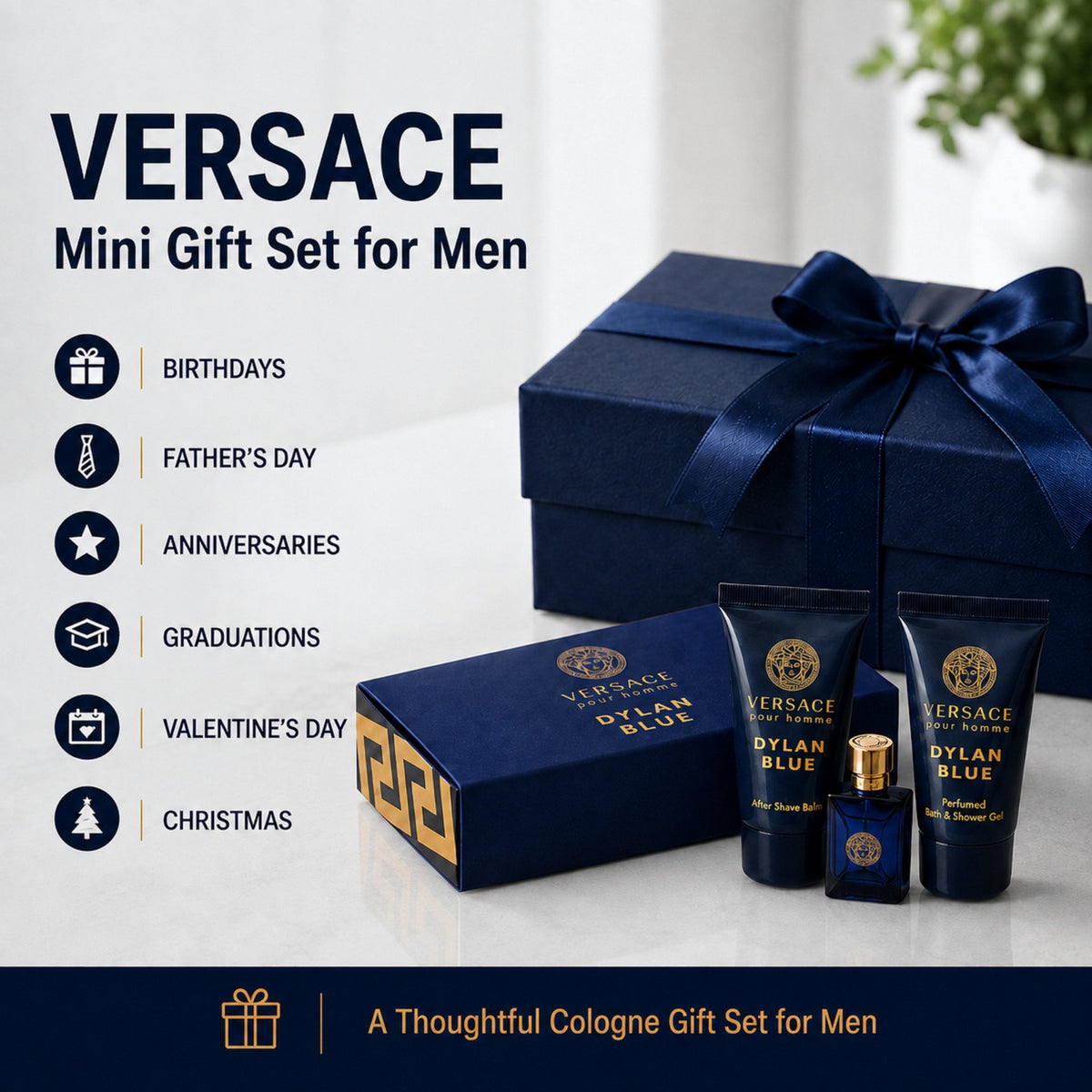 Versace Dylan Blue Pour Homme 3-Piece Miniature Set for Men