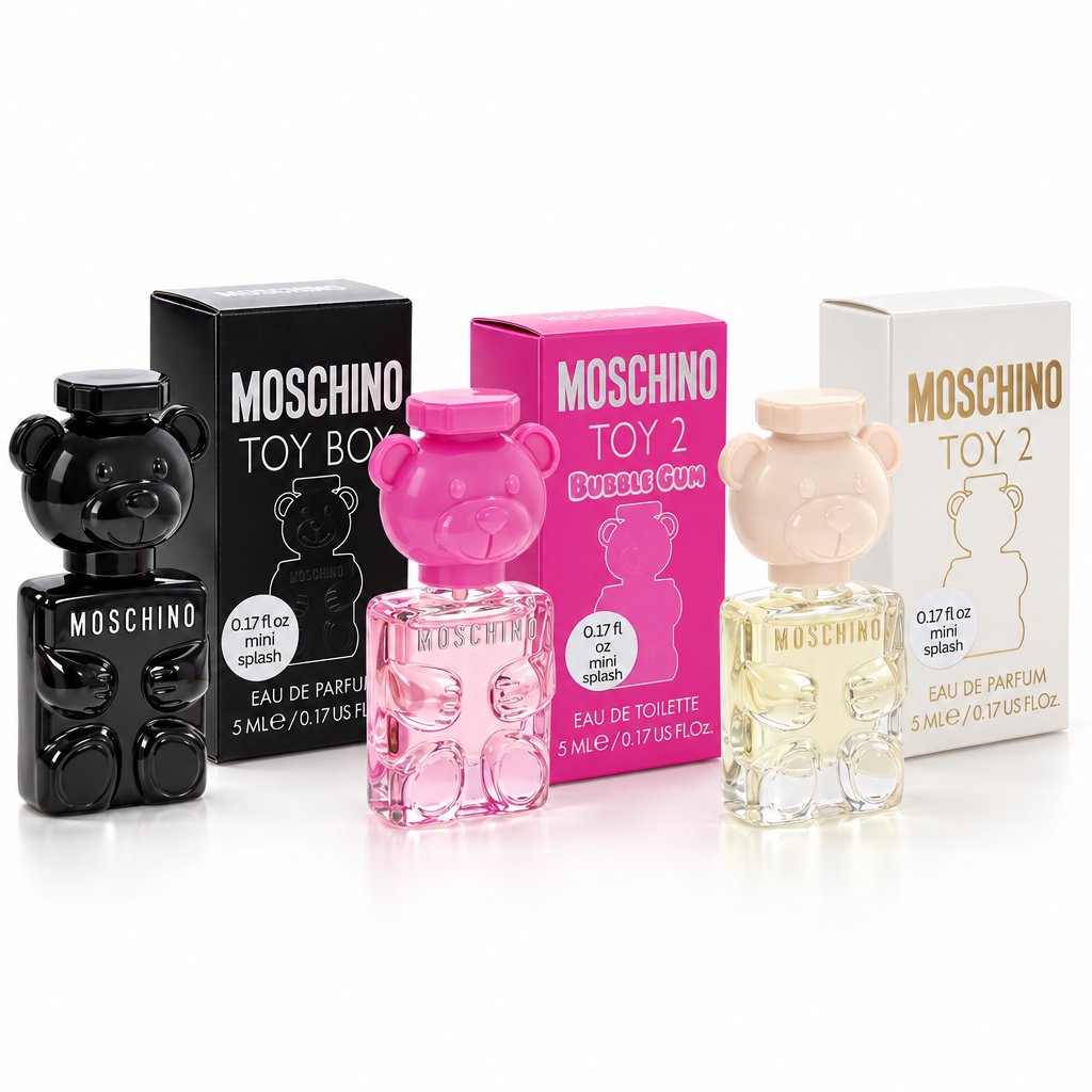 MOSCHINO Perfume for Women Variety Mini Splash Giftset - Bubble Gum ,Toy 2 ,Toy Boy
