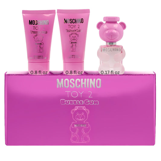 Moschino Toy 2 Bubble Gum 3-Piece Mini Gift Set for Women – Travel Size