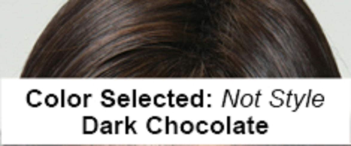Amore BRANDI Monofilament Wig Collection by Rene of Paris and Wig Lift Comb - Dark Chocolate - Bundle 2 Items