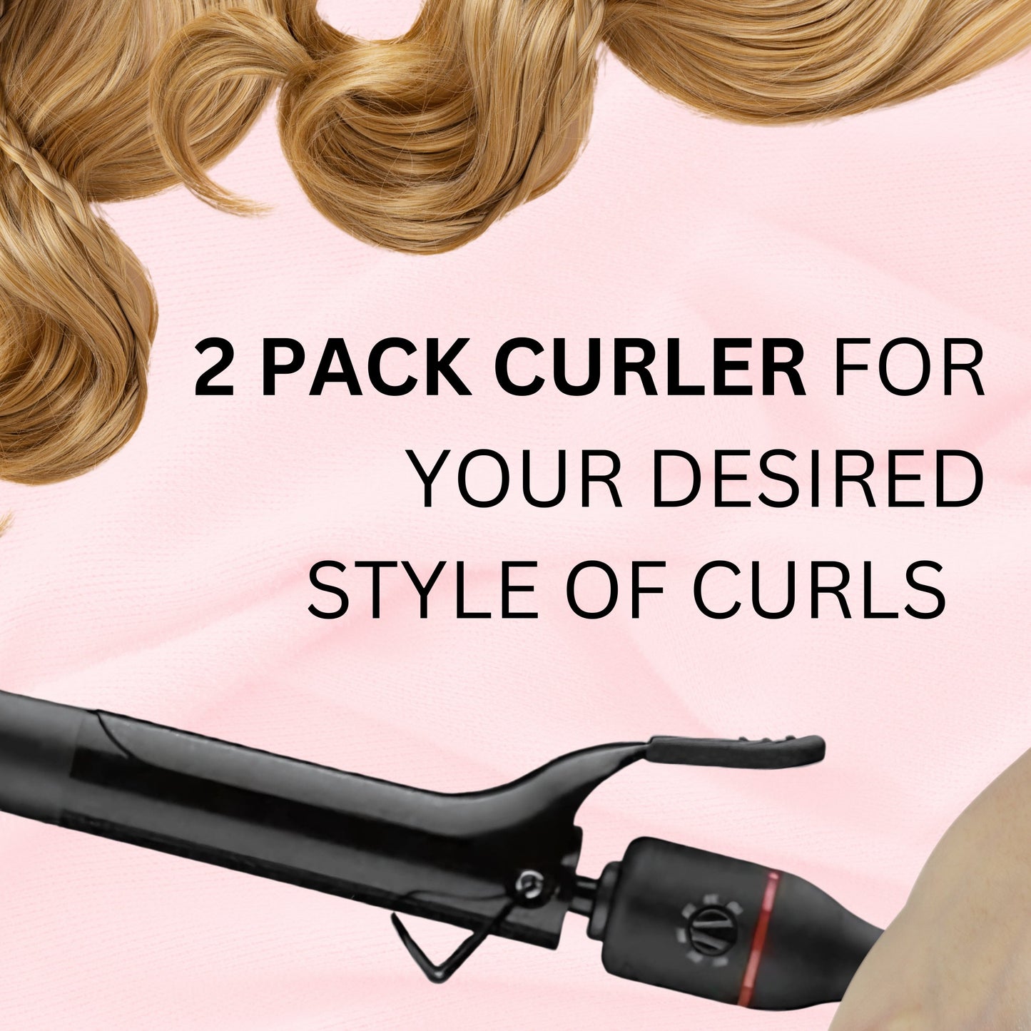 BaByliss Pro Nano Titanium Barrel Rapido 1" & 1¼" Spring Curling Iron Set, Black