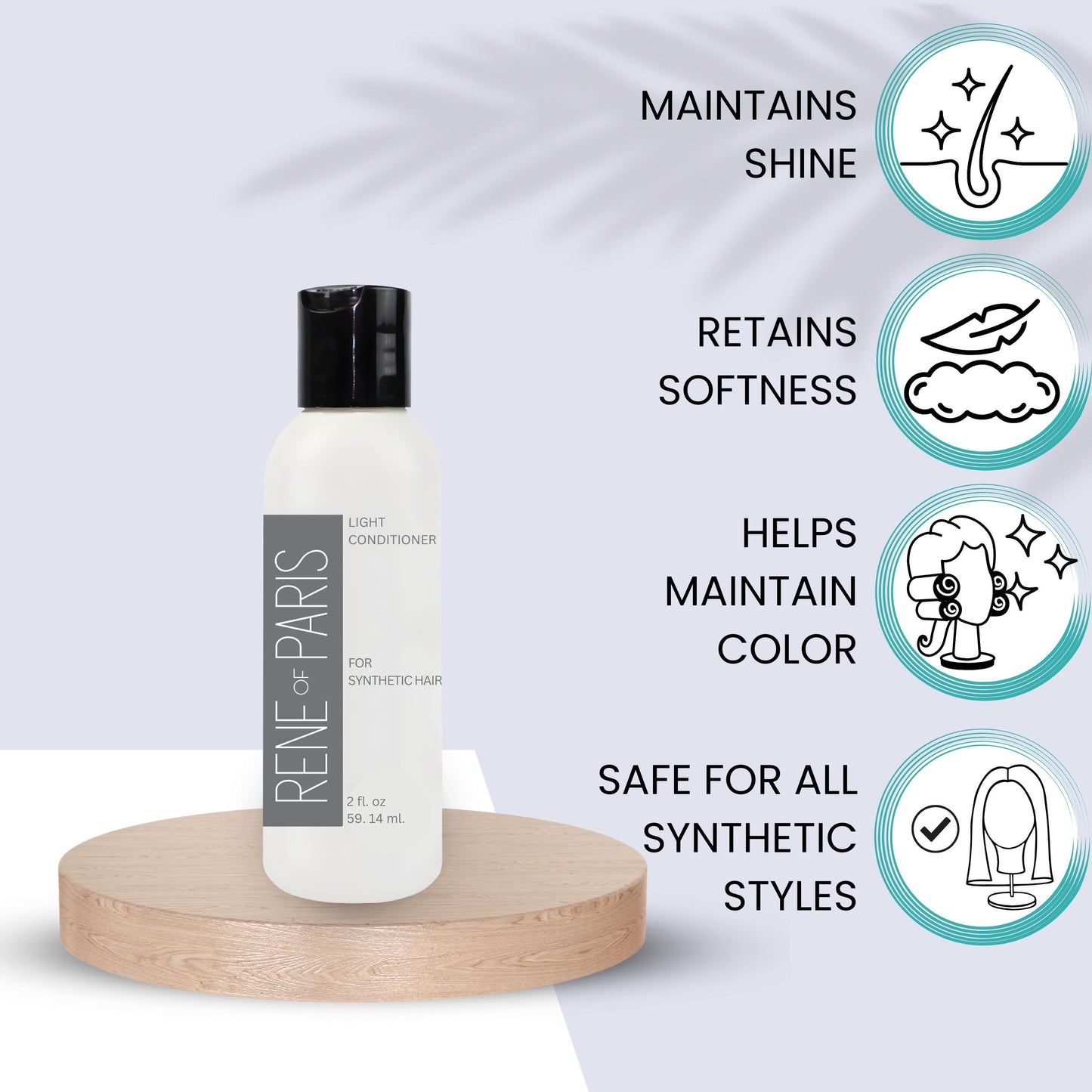 Rene of Paris Travel Shampoo & Conditioner Set – 2 fl oz Each