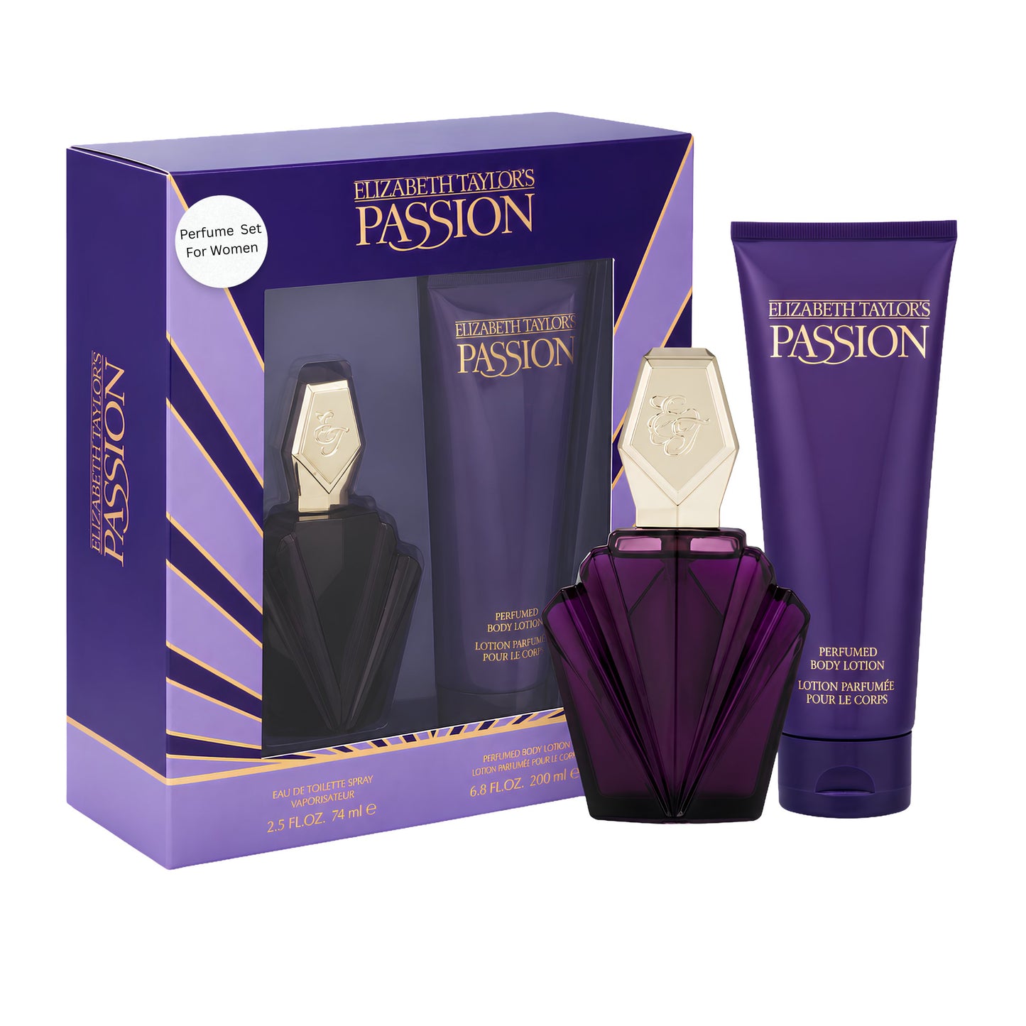 Elizabeth Taylor Passion, 2 Piece Gift Set for Women