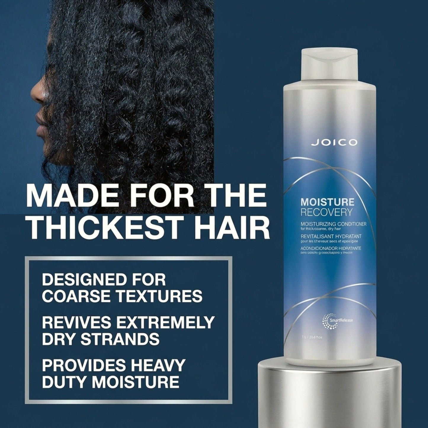 Joico Moisture Recovery Conditioner for Dry, Damaged Hair, 33.8 oz