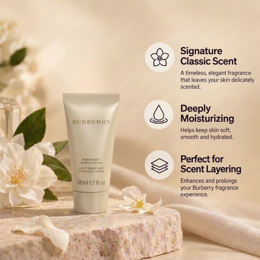 Burberry Classic Scented Body Lotion for Women – Mini Travel Size (1.7 oz)