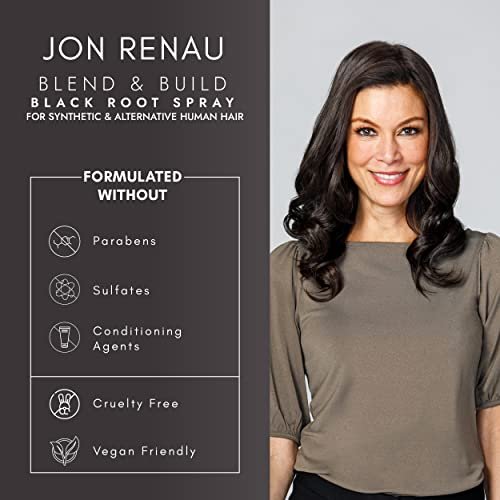 Jon Renau Blend & Build Root Touch Up Spray – Black (2.5 fl oz