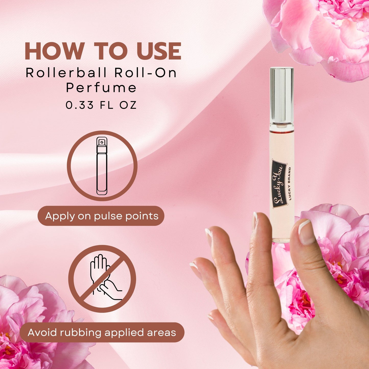 Lucky You Eau de Toilette Rollerball for Women – Mini Roll-On (0.33 oz)