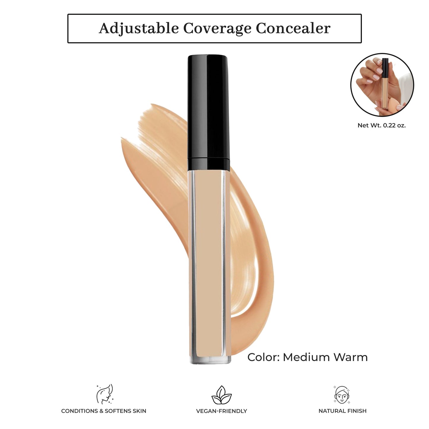 Adjustable Coverage Concealer #05 Medium with Warm Undertone