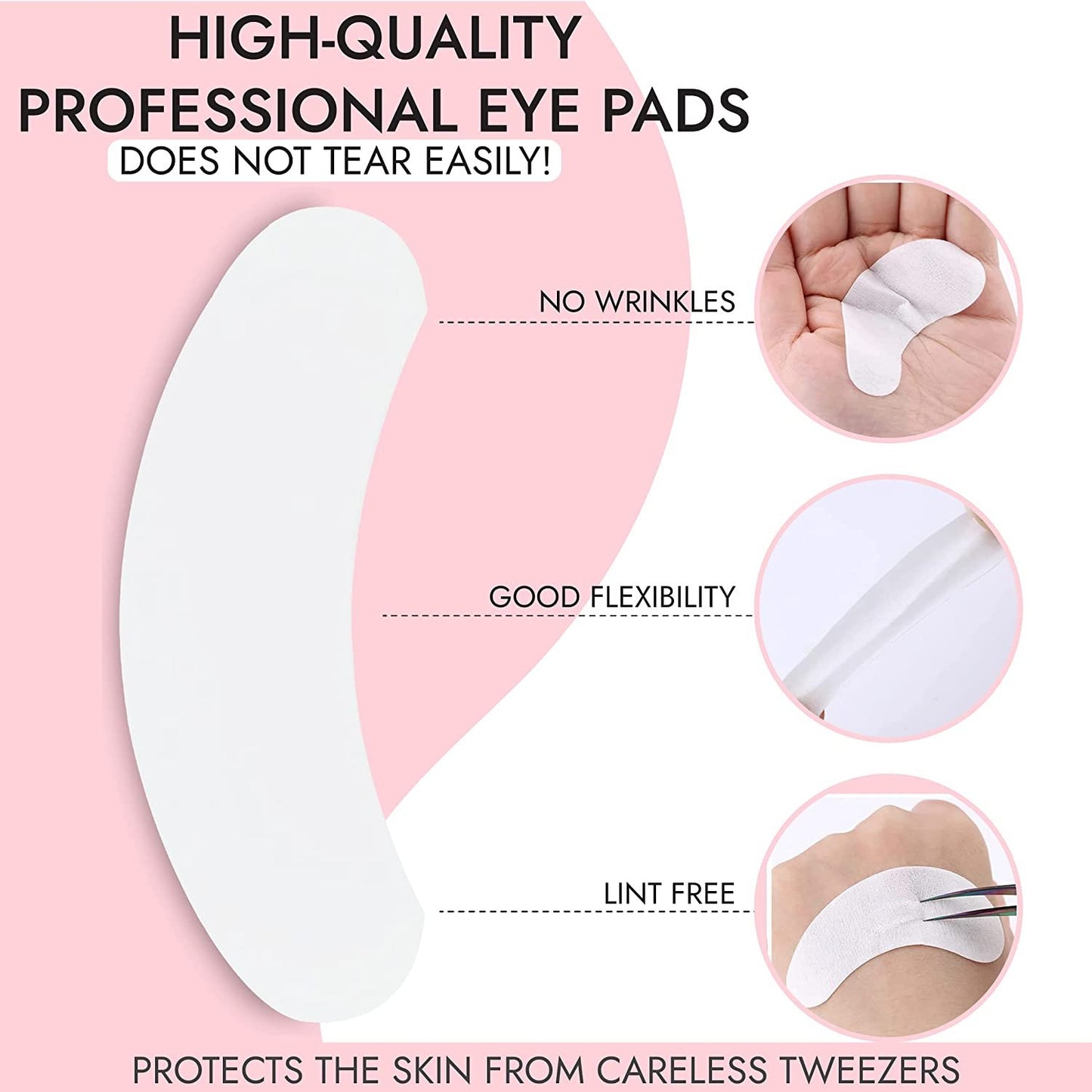 3D Beauty Biogel Eye Pads For Eyelash Extension - Lint Free Eye Pads Lash Extensions - Under Eye Patches For Eyelash Extension Kit - Under Eye Pads Eyelash Extension Supplies - 15 Sheets (30 Pairs)