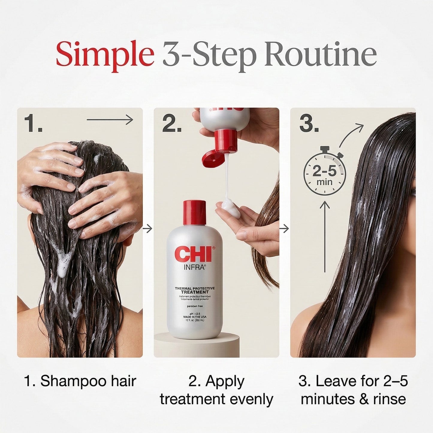 CHI Infra Thermal Protective Treatment – Moisturizing & Strengthening Hair Treatment (12 fl oz)
