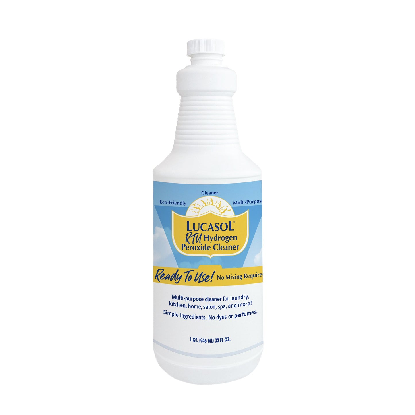 Lucasol Food Grade RTU Ready to Use Hydrogen Peroxide - 1 Quart (32 Fl Oz)