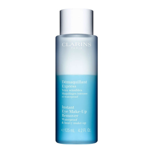 Clarins Instant Eye Make-Up Remover | Bi-Phase Remover For Heavy and Waterproof Eye Make-Up | Soothing and Moisturizing | Non-Irritating | Allergy Tested | Ophthalmologist Tested | 4.2 Ounces