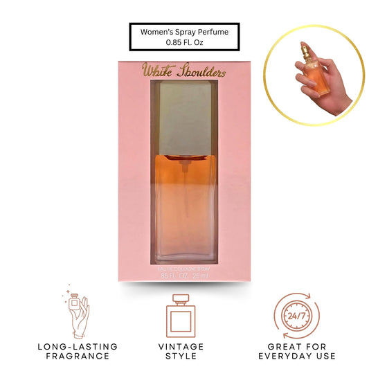 WHITE SHOULDERS For Women By EVYAN 0.85 oz Cologne Spray