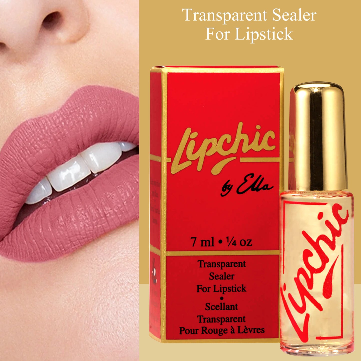 Ella International Lip Chic Lipstick Sealer – 12 Pack Long-Lasting Smudge-Proof Lip Color Lock (0.25 oz Each