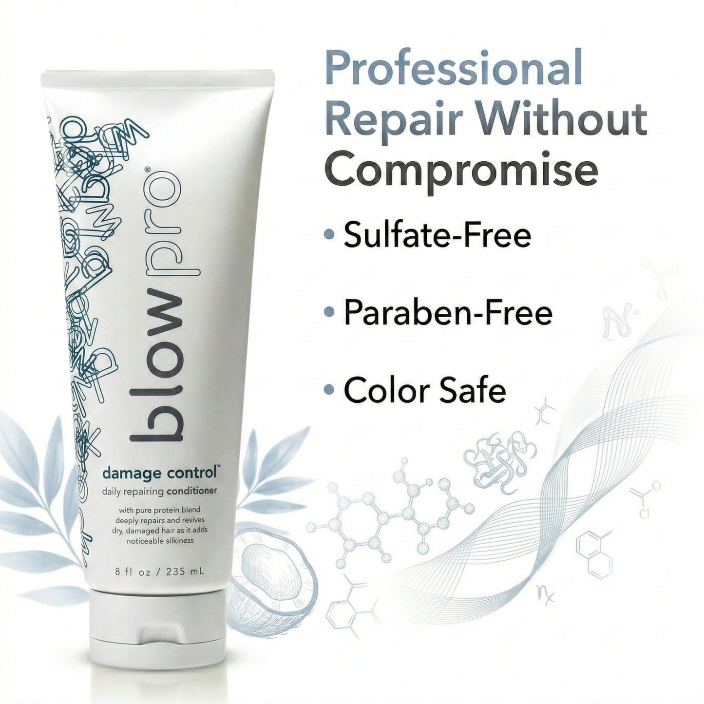 Blowpro Damage Control Daily Repairing Conditioner 8 oz – Deep Repair Conditioner for Dry & Damaged Hair