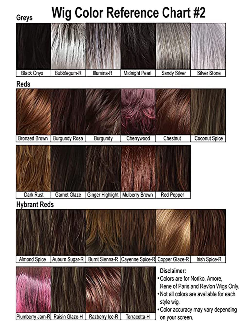 Noriko Sky Synthetic Wig by Rene of Paris – Raisin Glaze-H & Wig Lift Comb Bundle (2 Items)