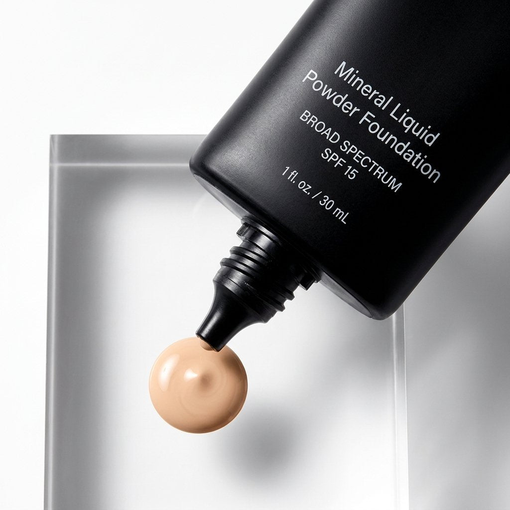 Jolie Mineral Liquid Powder Foundation SPF 15 1 Fl. Oz. Hypoallergenic - For All Skin Types (Pale Beige)