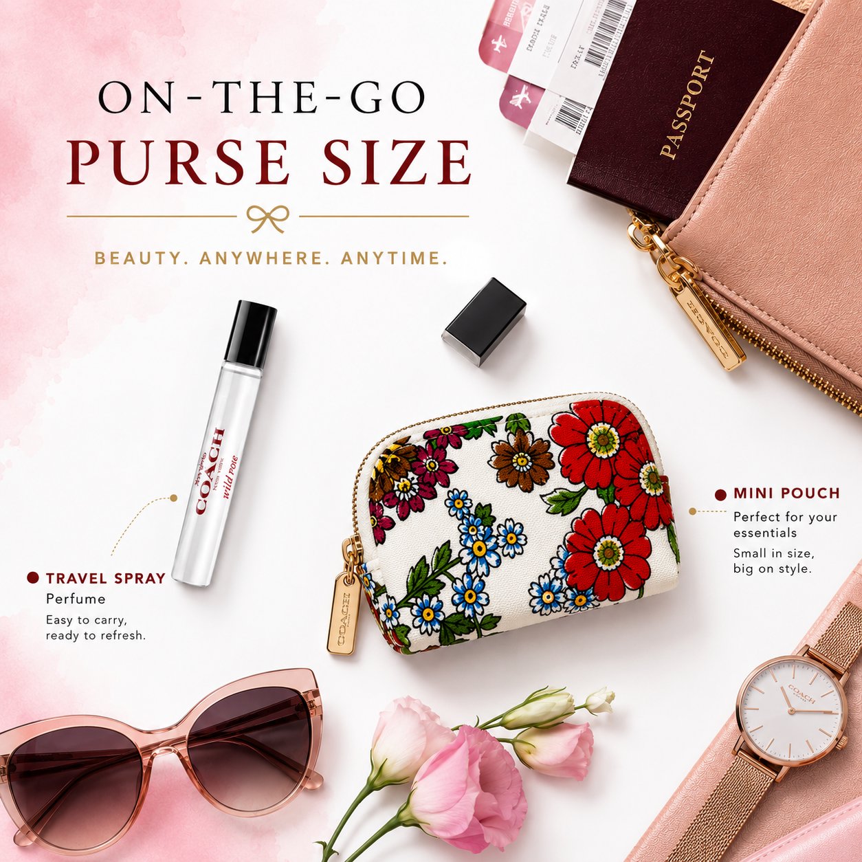 Coach Wild Rose Perfume for Women Mini EDP Spray 7.5ml