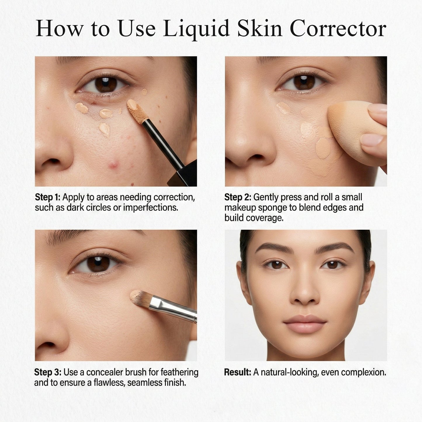 Complete Coverage Liquid Concealer – Medium #03 – Full Coverage Concealer 0.25 oz