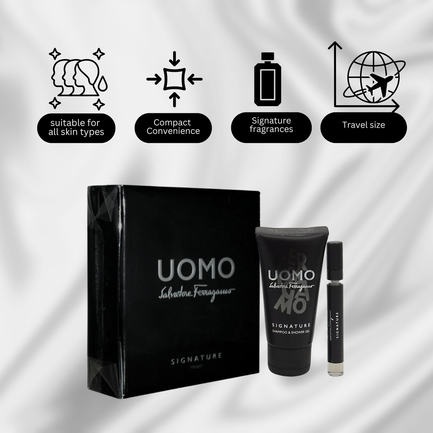 Salvatore Ferragamo Uomo Signature 2Pc Mini Set For Men