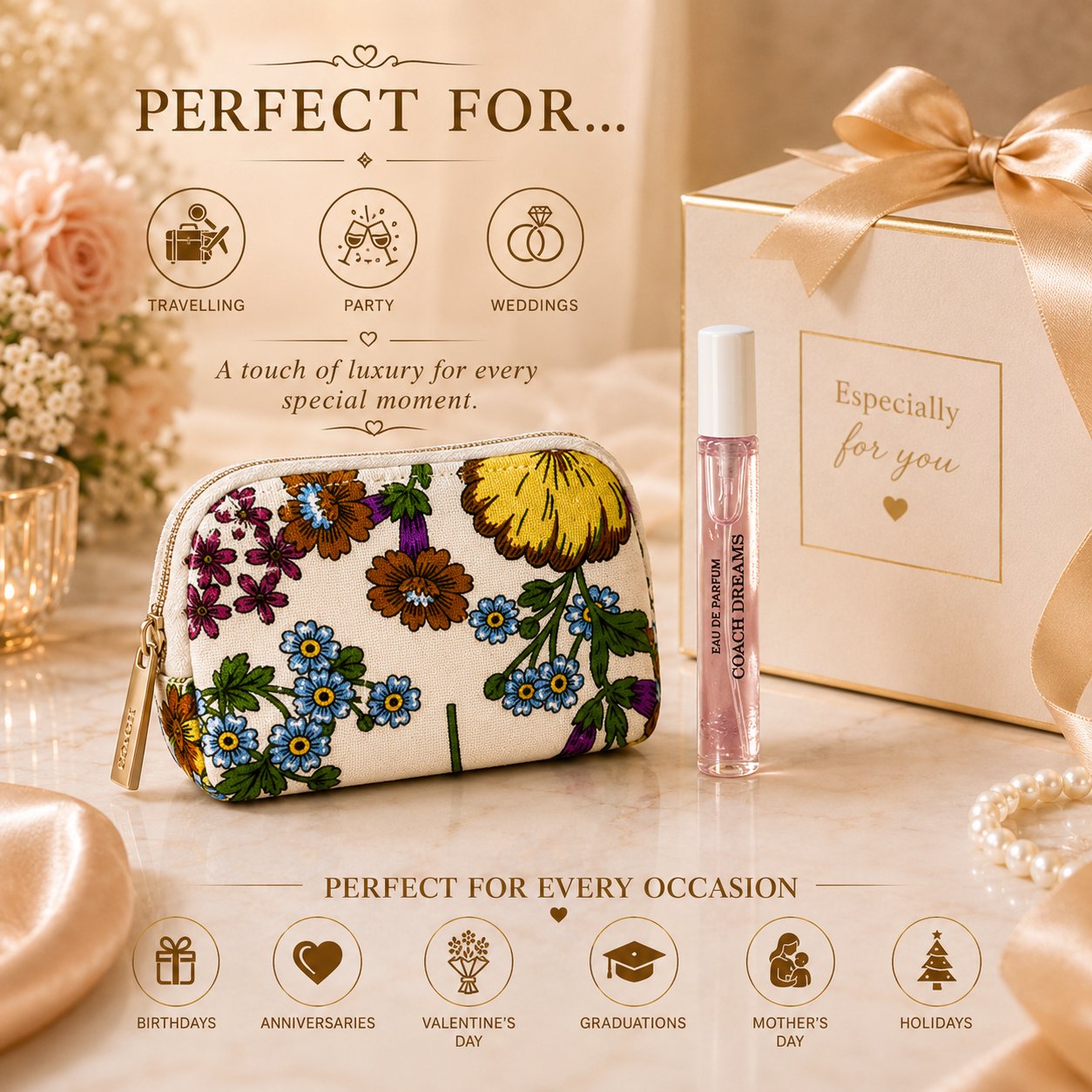 Coach Dreams Perfume for Women Mini EDP Travel Spray 7.5ml
