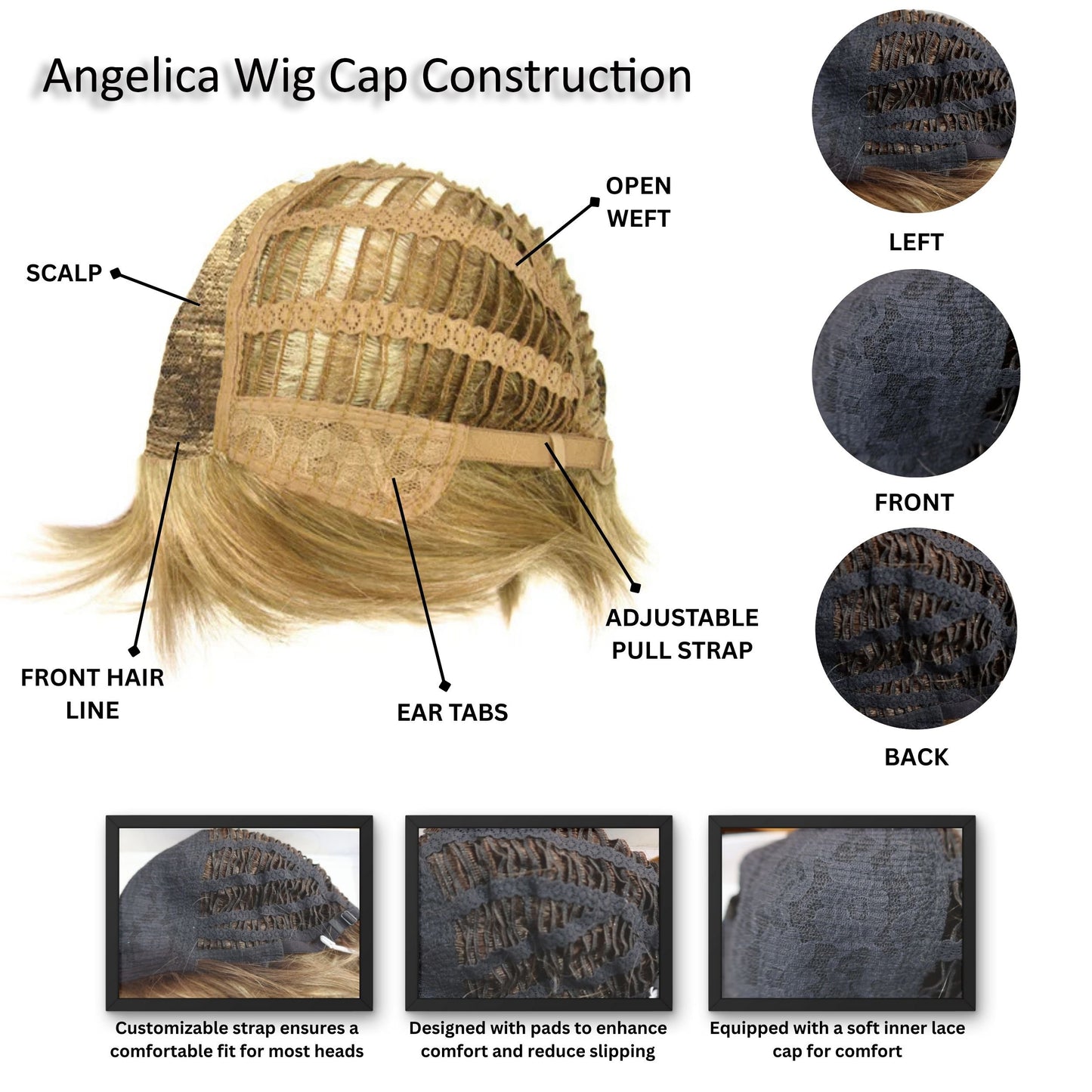 Noriko Angelica Wig by Rene of Paris (Mocha H) + Wig Lift Comb – Synthetic Long Layered Wig Bundle