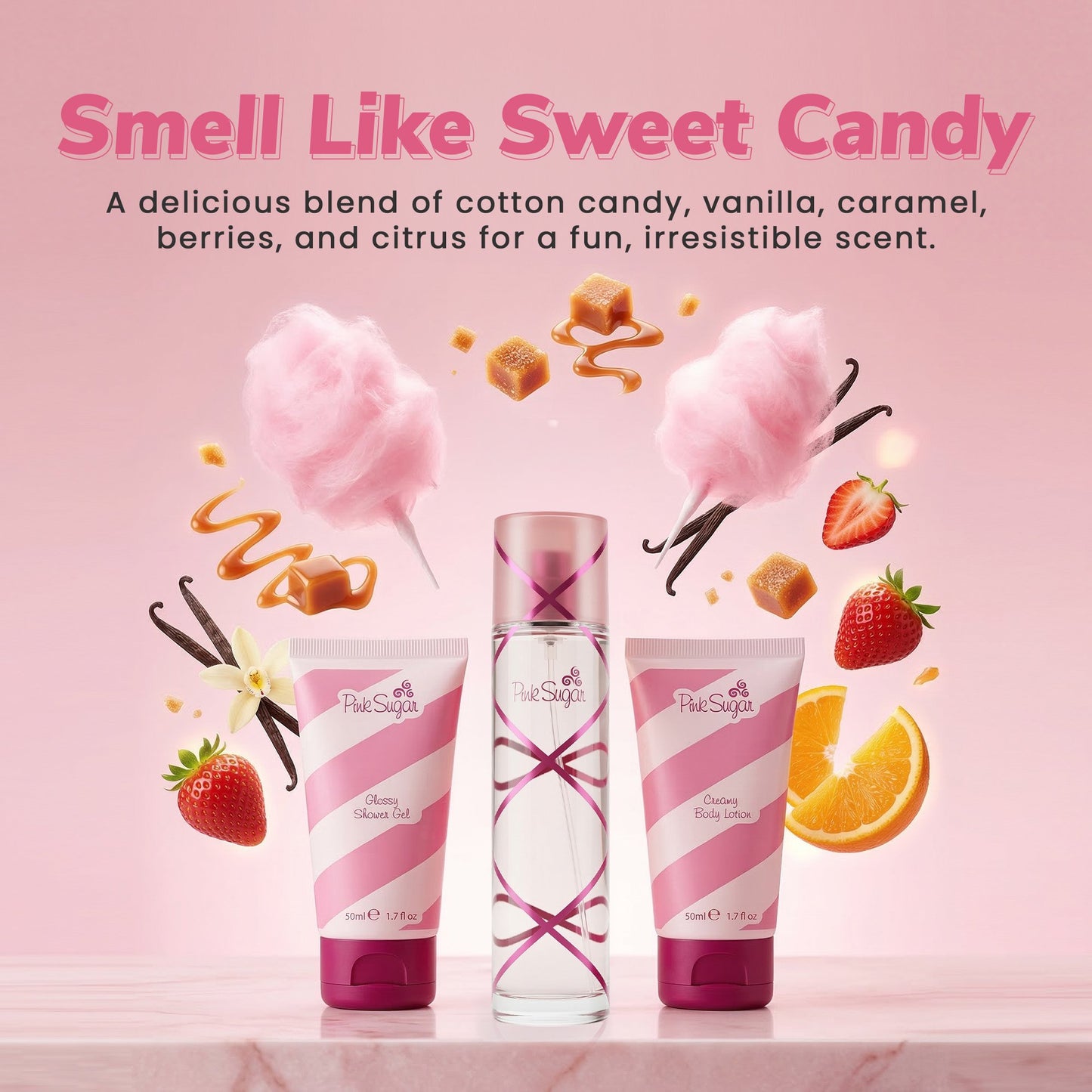 Pink Sugar By Aquolina, GLOWING PINK Fragrance Gift Set For Women
