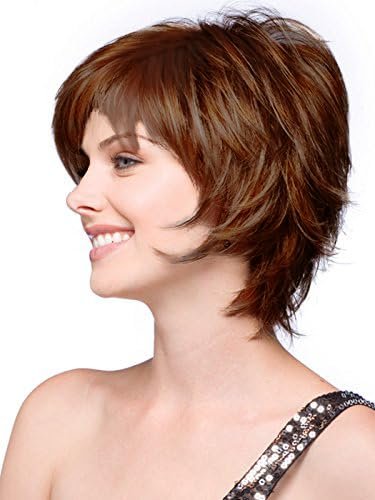 Noriko Sky Synthetic Wig by Rene of Paris and Wig Lift Comb - Chestnut - Bundle 2 Items