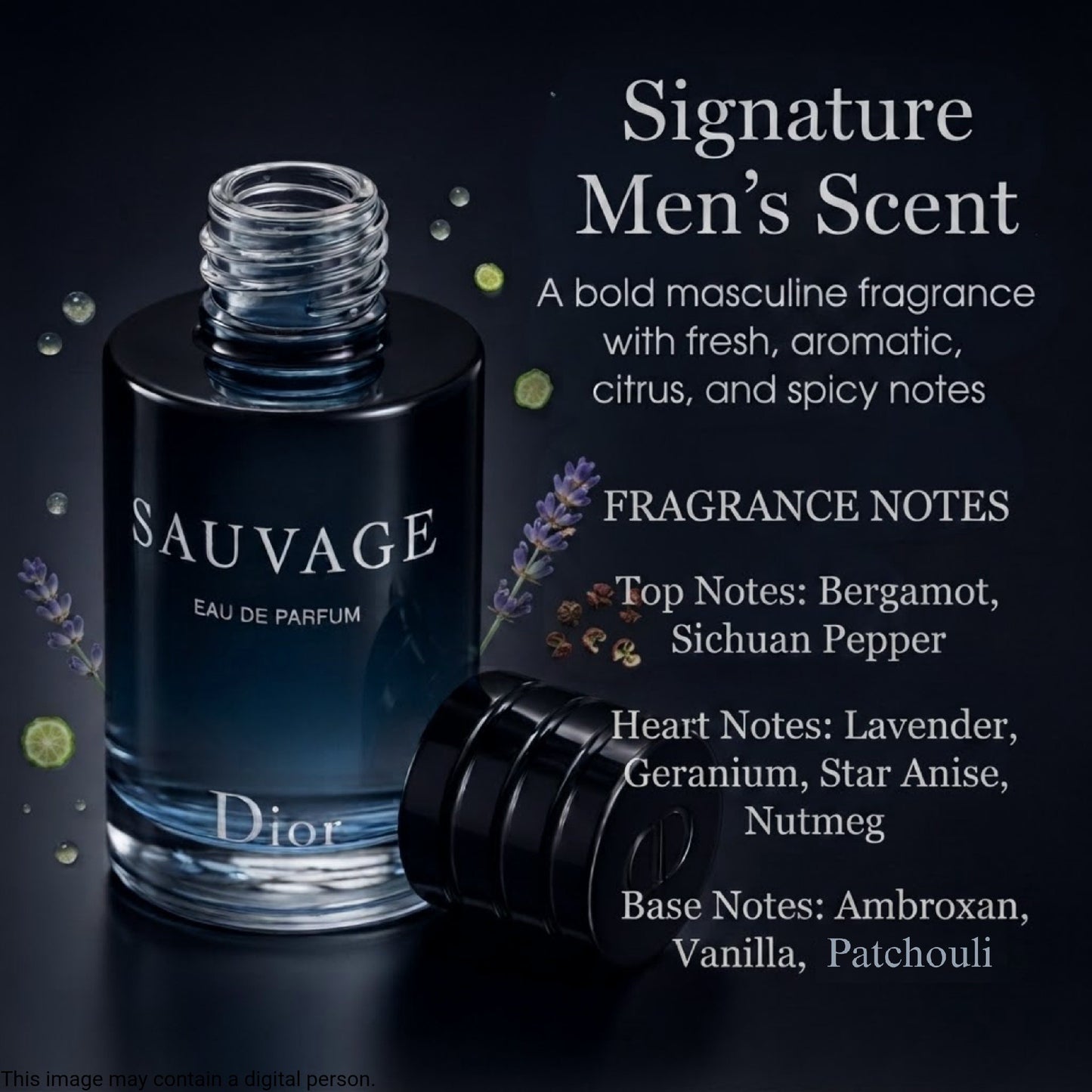 Sauvage by Christian Dior for Men 0.34 oz Eau de Parfum Travel Size