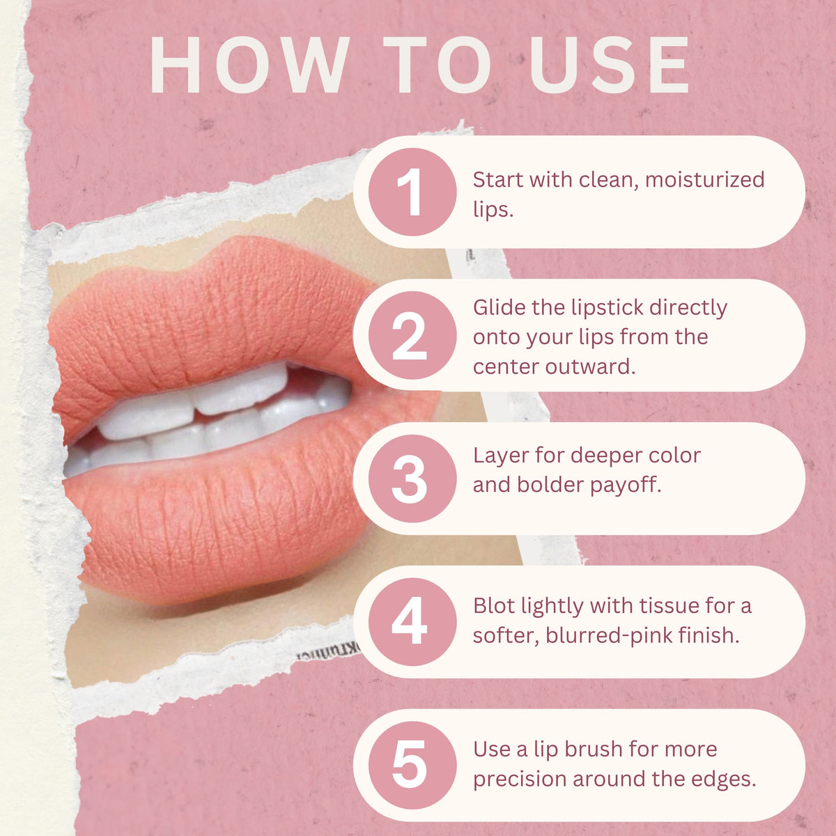 Luxury High-Pigment Matte Lipstick for Women Color-PRECIOUS PINK