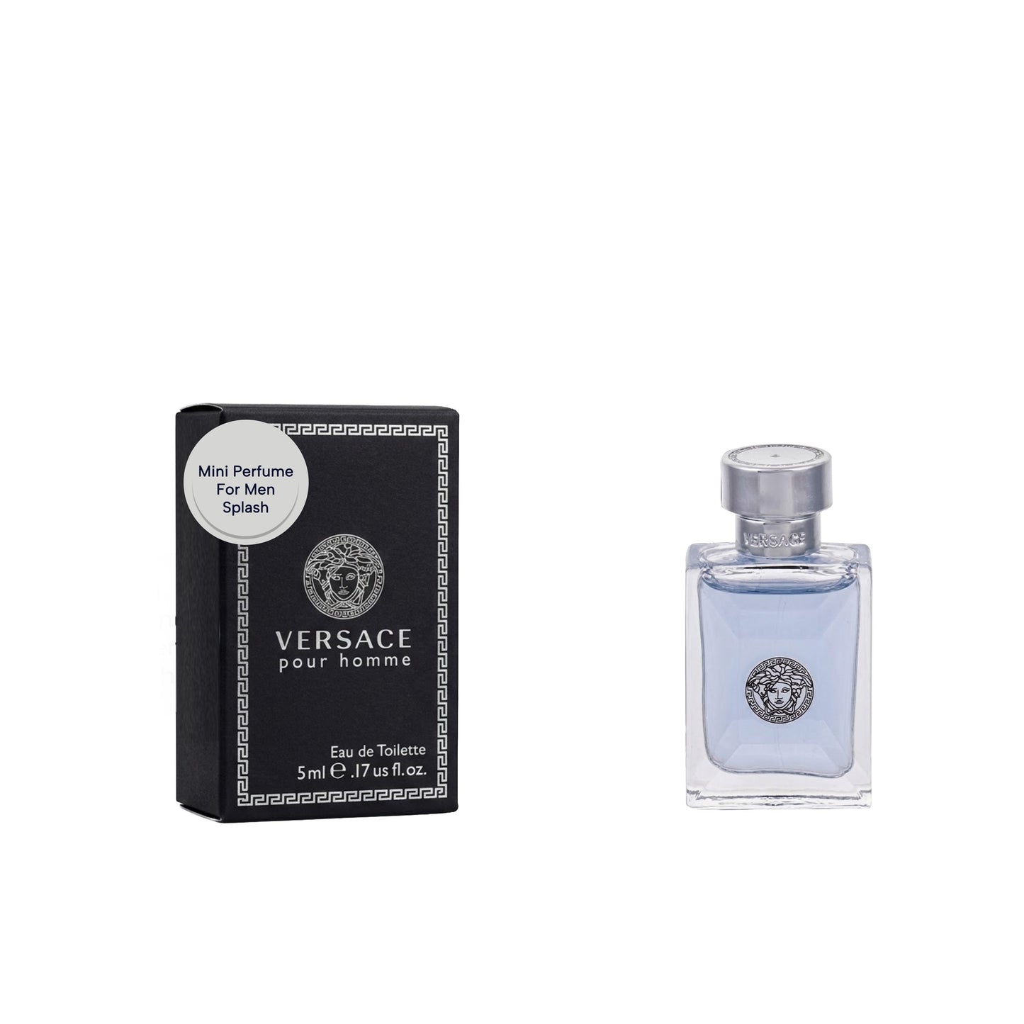 VERSACE Pour Homme 5 Ml Eau de Toilette Mini, 0.17 Ounce