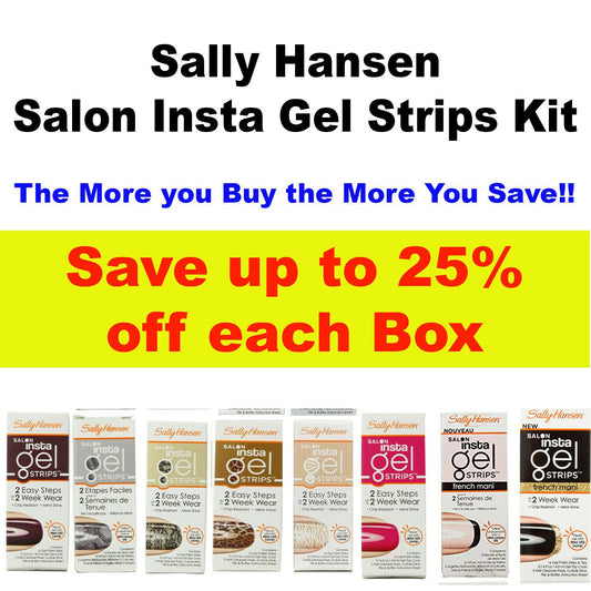 Sally Hansen Salon Insta Gel Strips - 16 Nail Polish Strips, .14 oz - Easy & Durable