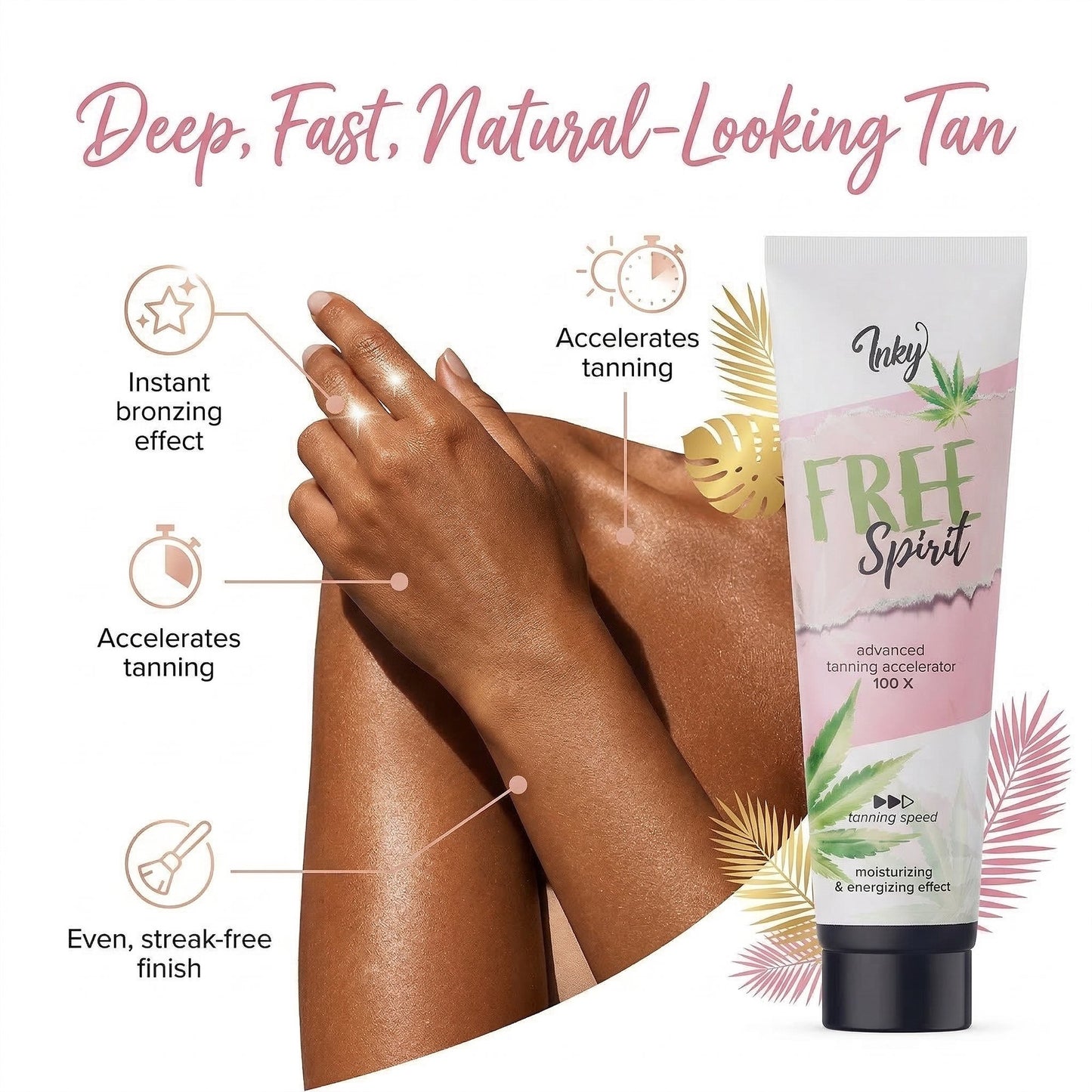 Dark Bronzer + Tanning Accelerator 150ml by Inky