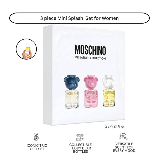 Moschino Toy 2 Trio Mini Fragrance Set - 3 x 5ml (Toy 2, Bubble Gum, Pearl)