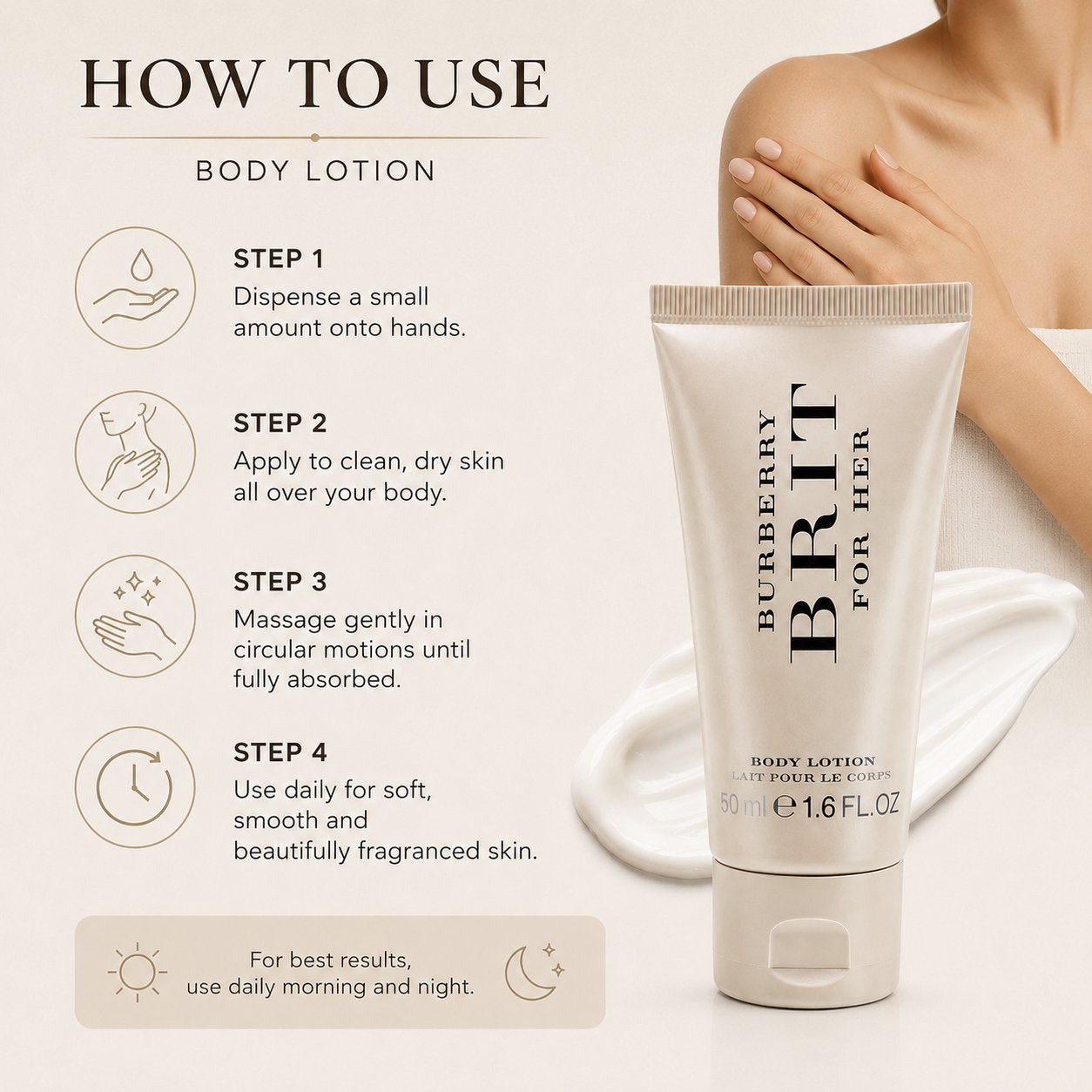 Burberry Brit For Her Perfumed Body Lotion – Travel Size (1.7 oz)