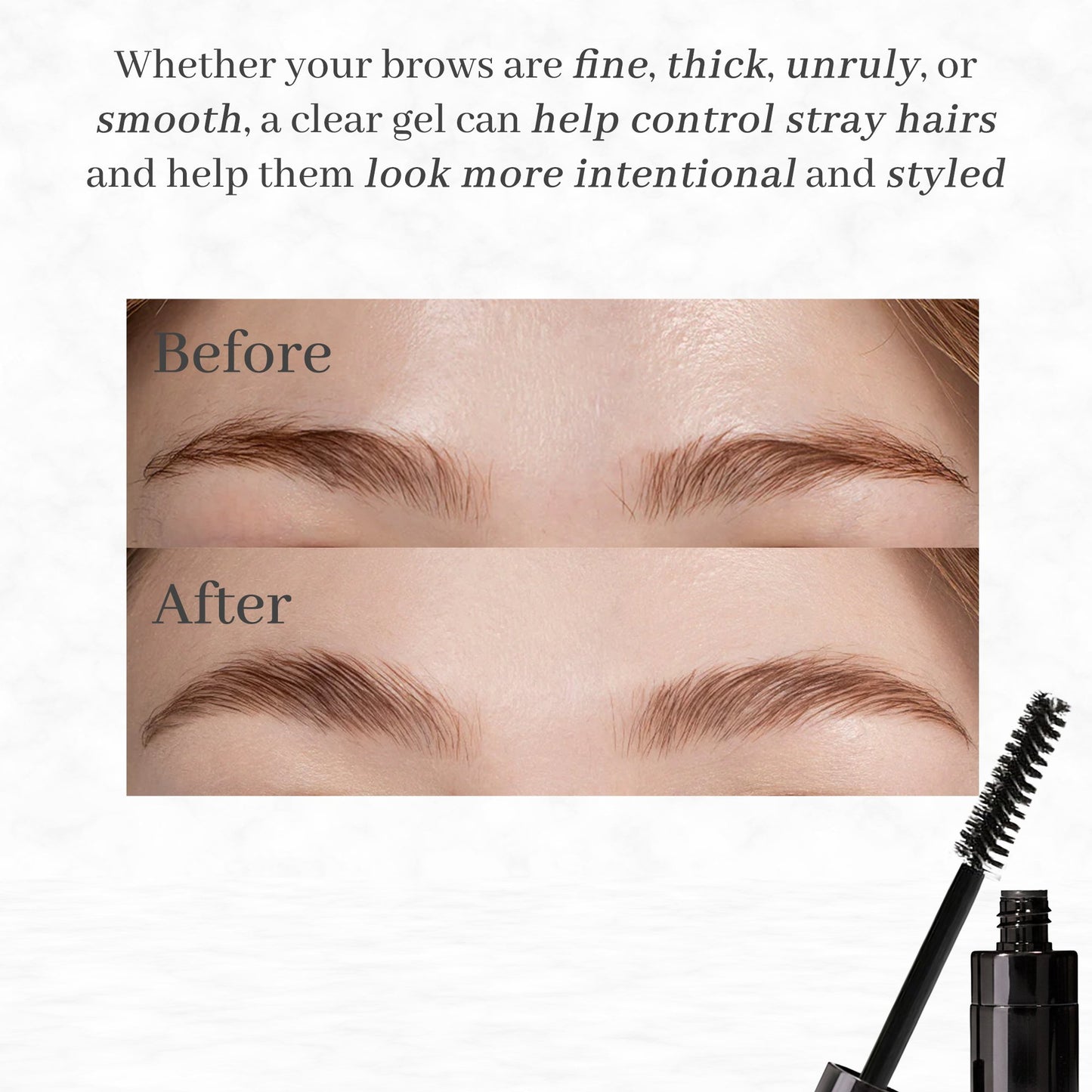 Brow Set Clear Eyebrow Setting Gel – Grooming Gel for Brows, Lashes & Facial Hair